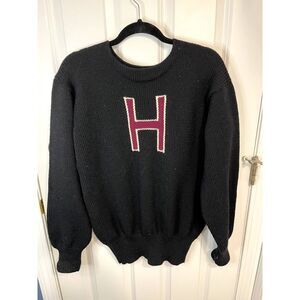 Vintage 60s Holovak & Coughlin HARVARD Letterman Wool Sweater